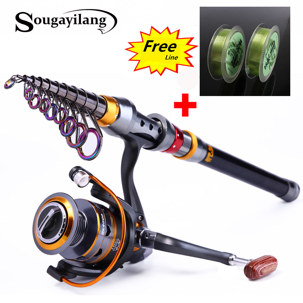 Telescopic Fishing Rod and 11BB Fishing Reel