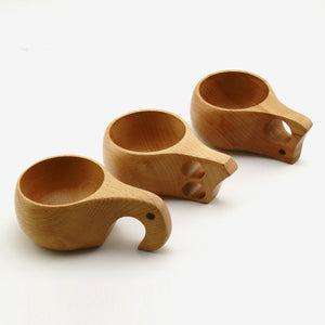 KUKSA Handmade Nordic style Wooden Camping Cups