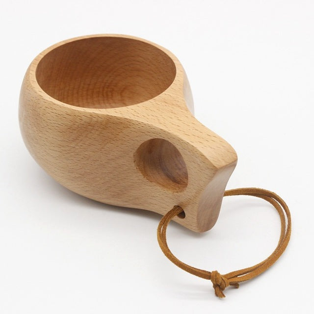 KUKSA Handmade Nordic style Wooden Camping Cups