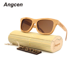 Polarized Bamboo Sunglasses-Stand out from the crowd. Handmade Frame.