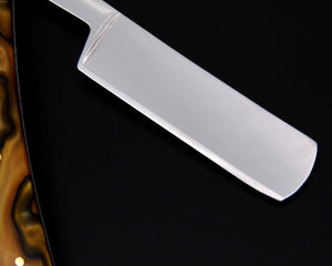 Classic carbon steel straight razor. Super sharp
