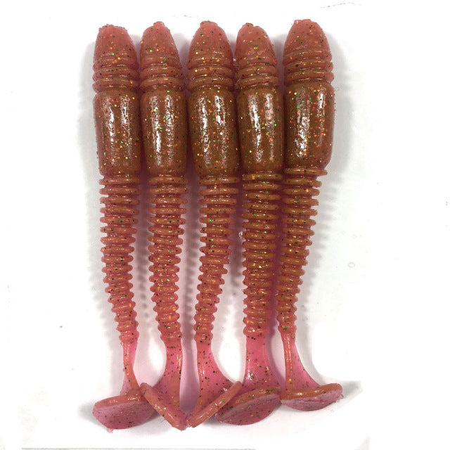 5 Silicone bait fishing Worms