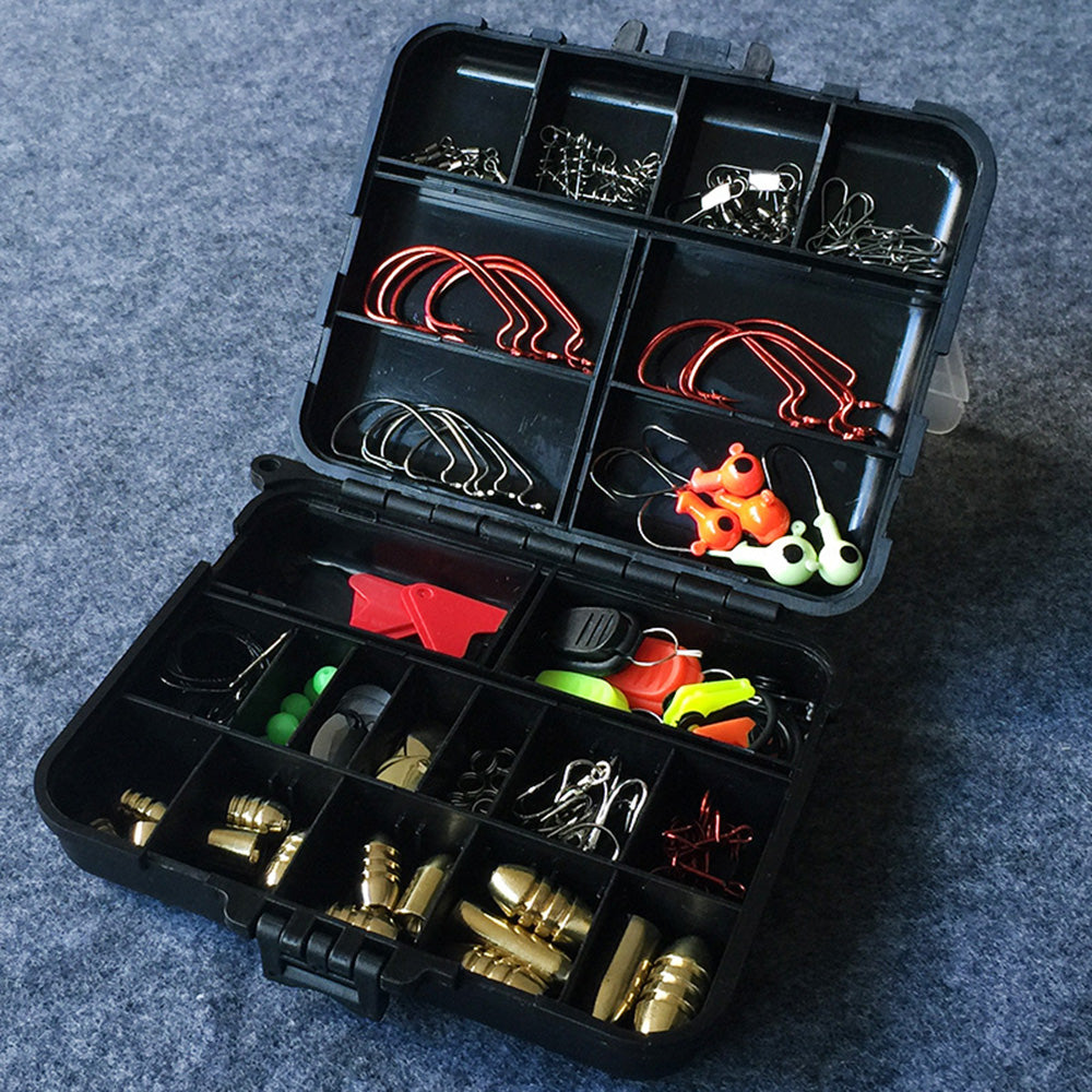 128 piece boxed Lure and Tackle Box. Fish for anything!